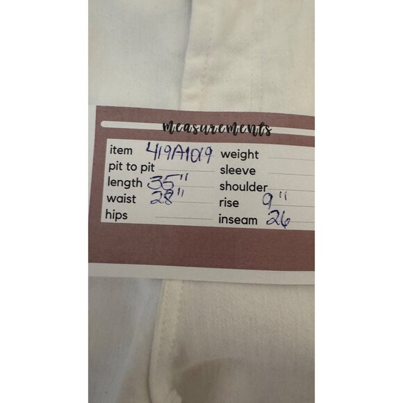 J Brand Selena Size 24 White Cropped Jeans With Lace Hem - Picture 8 of 16